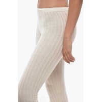 Sosete Dama - Sosete Moncler Ribbed Virgin Wool Collant White Femei (BM 19336421) - B-mall.ro