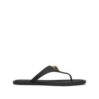 Balerini Versace Black Slides With Medusa Detail In Rubber Woman