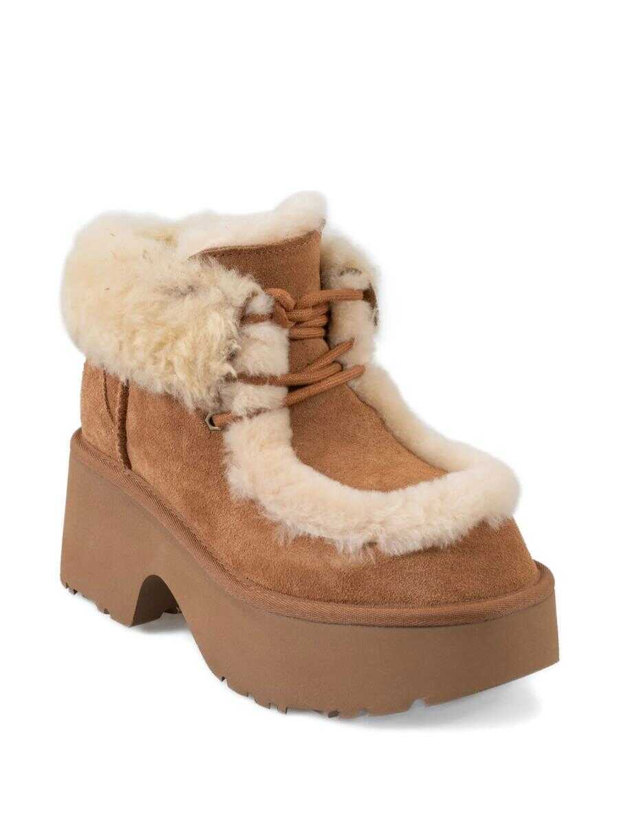 Pantofi UGG UGG W Esmee Lace Up Shoes CHE CHESTNUT Femei (BM 19340481) 2