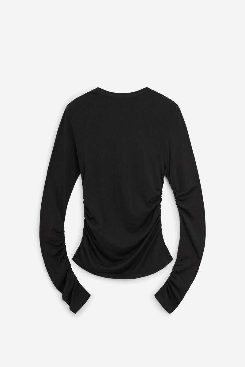 Topuri OUR LEGACY Our Legacy Long Sleeve T-Shirts Black Femei (BM 19340616) 2