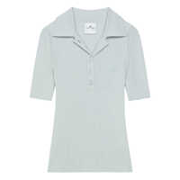 Tricouri Polo Courrèges Signature Rib Knit Polo Clothing Femei
