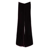Pantaloni casual Forte_Forte Plain Velvet Flare Pants Clothing Femei