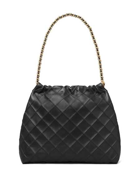 Genti de umar Tory Burch Fleming Black Diamond Quilted Shoulder Bag With Chain-Link Handles In Leather Woman Black Femei (BM 19340991) 3