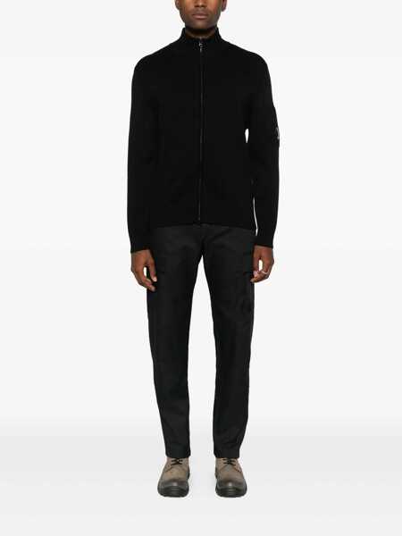 Cardigane C.P. Company C.P. Company Knitwear Cardigan In Re Wool Clothing Black Barbati (BM 19341108) 2