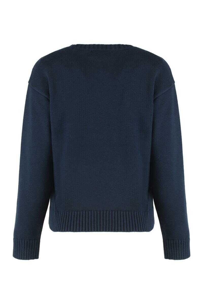 Pulovere Ralph Lauren Ralph Lauren Sweater With Round Neck In Cotton BLUE Femei (BM 19341186) 2