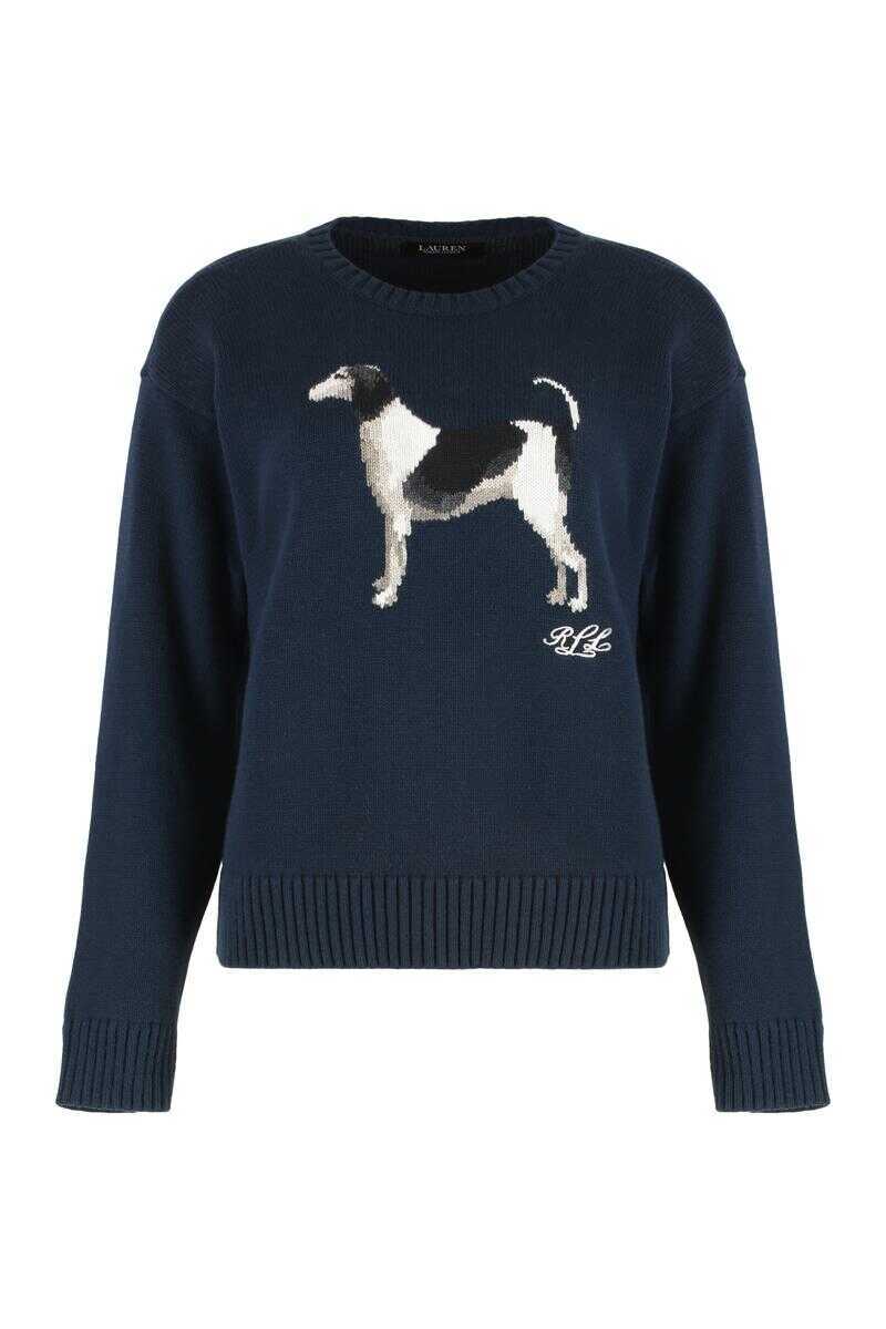 Pulovere Ralph Lauren Ralph Lauren Sweater With Round Neck In Cotton BLUE Femei (BM 19341186) 1