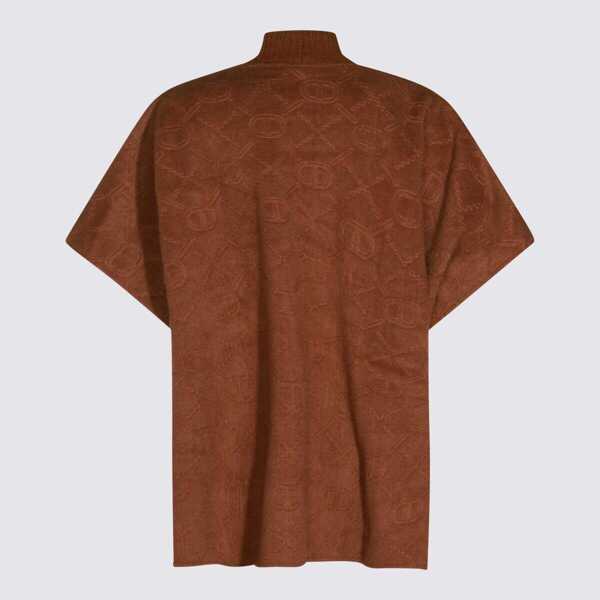 Geci TWINSET Twinset Brown Capes ALPACA Femei (BM 19341384) 2