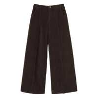 Pantaloni casual Twinset Dark Chocolate Cotton Pants Femei