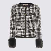 Geci Twinset Black And White Casual Jacket Femei