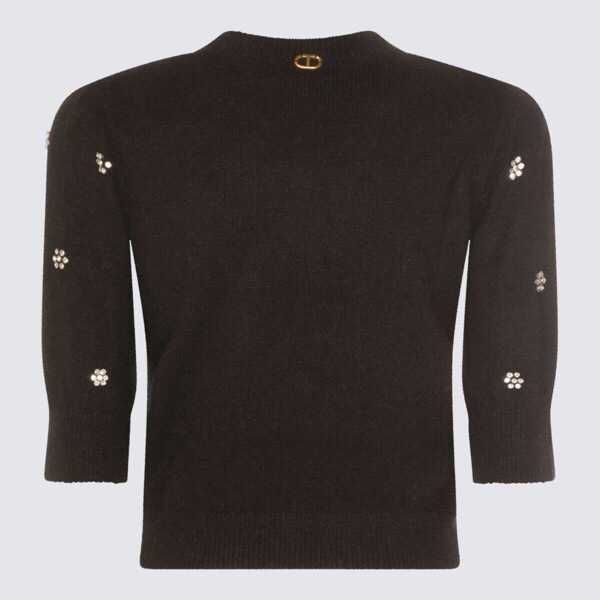 Pulovere TWINSET Twinset Black Wool Knitwear Black Femei (BM 19341441) 2