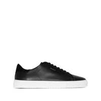 Sneakers '90 Clean' Black Low Top Sneakers With Logo Lettering On The Side In Leather Man Barbati