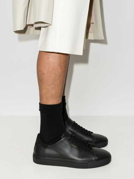 Sneakers AXEL ARIGATO Clean 90 Black Low Top Sneakers With Laminated Logo In Leather Man Black Barbati (BM 19341567) 3