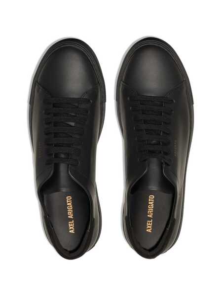 Sneakers AXEL ARIGATO Clean 90 Black Low Top Sneakers With Laminated Logo In Leather Man Black Barbati (BM 19341567) 4