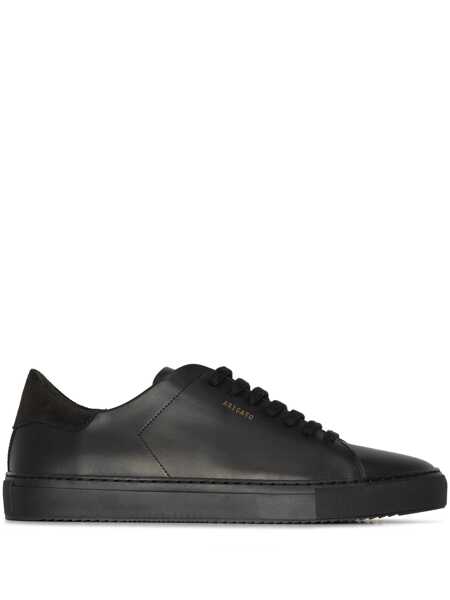 Sneakers AXEL ARIGATO Clean 90 Black Low Top Sneakers With Laminated Logo In Leather Man Black Barbati (BM 19341567) 1