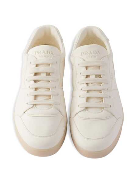 Sneakers Prada Prada Low-Top Leather Sneakers Beige Barbati (BM 19341594) 3