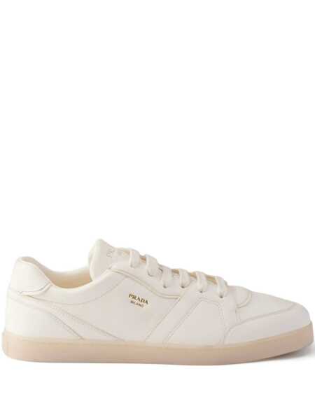 Sneakers Prada Prada Low-Top Leather Sneakers Beige Barbati (BM 19341594) 1