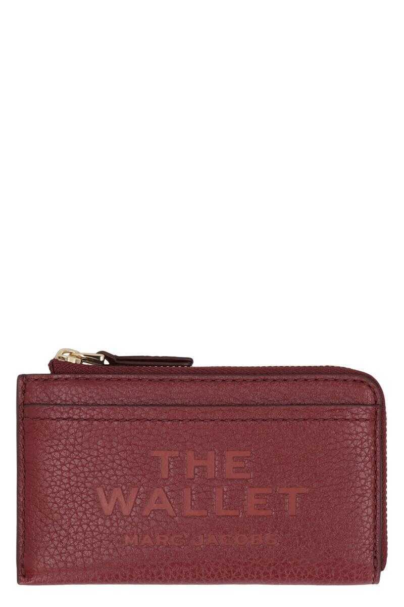 Portofele Marc Jacobs Marc Jacobs The Top Zip Multi Wallet Leather Red Femei (BM 19341621) 1