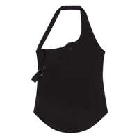 Topuri Courrèges Undressed 90'S Rib Buckle Tank Top Clothing Femei