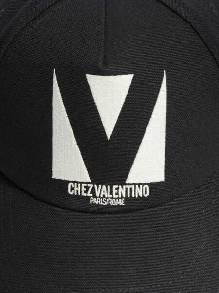 Sepci Valentino Garavani Valentino Garavani Black And Beige Hat Black Barbati (BM 19342110) 4