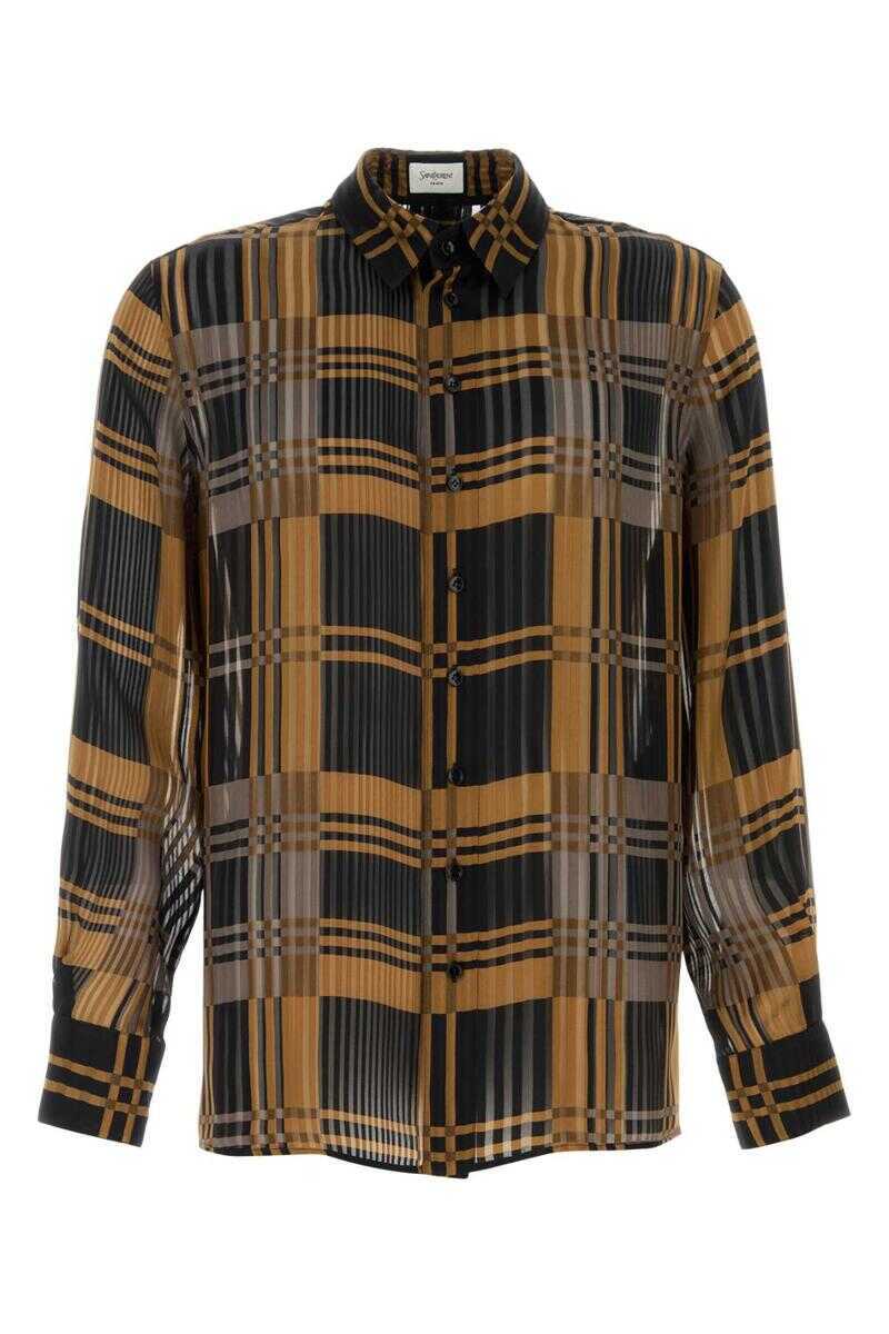 Camasi Saint Laurent Saint Laurent Shirts PRINTED Barbati (BM 19342494) 1