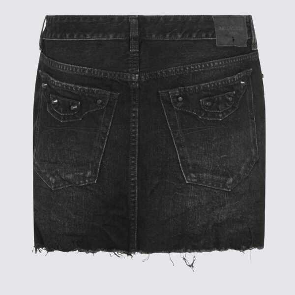 Fuste Balenciaga Balenciaga Black Cotton Skirt BLACK FADE OUT Femei (BM 19342629) 2