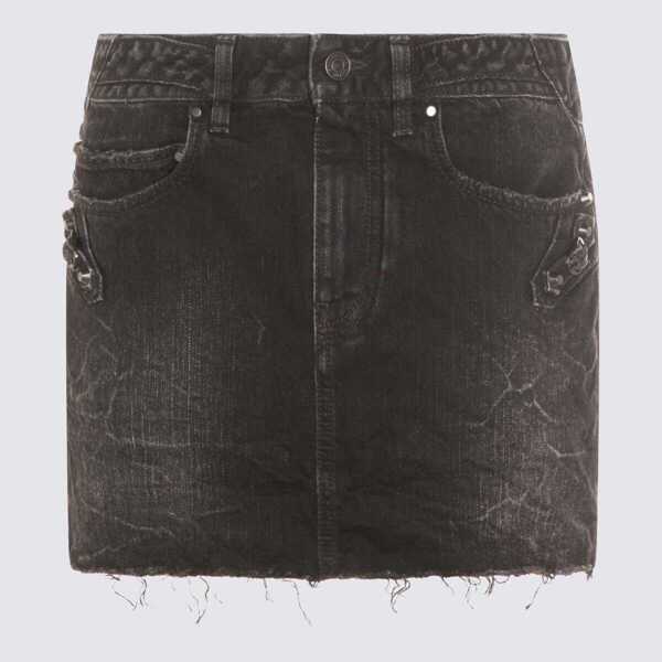 Fuste Balenciaga Balenciaga Black Cotton Skirt BLACK FADE OUT Femei (BM 19342629) 1