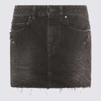 Fuste Balenciaga Black Cotton Skirt Femei