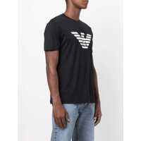 Tricouri Emporio Armani pentru Barbati - Tricouri Emporio Armani Blue Crewneck T-Shirt With Logo Embroidery On The Front In Cotton Man BLUE Barbati (BM 19342746) - B-mall.ro