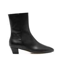 Bocanci Aeyde Yasmin Calf Leather Black Shoes Femei