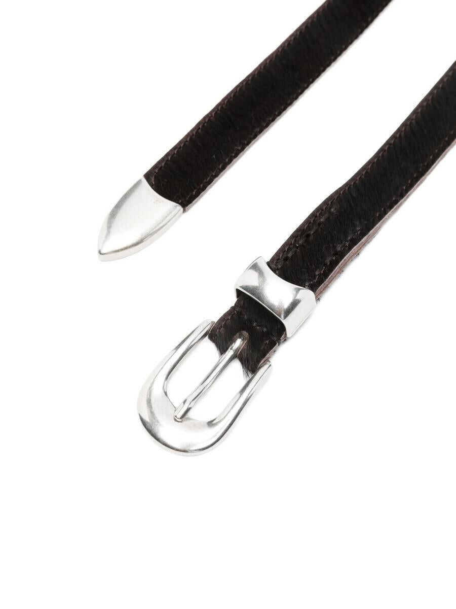 Curele OUR LEGACY Our Legacy 2 Cm Belt Accessories CHOCOLATE HAIR ON HIDE Femei (BM 19342902) 3