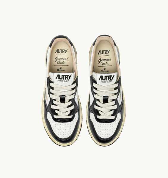Sneakers AUTRY Autry Supvint Low Man Mihara Yasuhiro Shoes WHT/BK Barbati (BM 19343220) 4