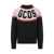 GCDS Gcds Black Sweater With Contrast Logo Gcds Black