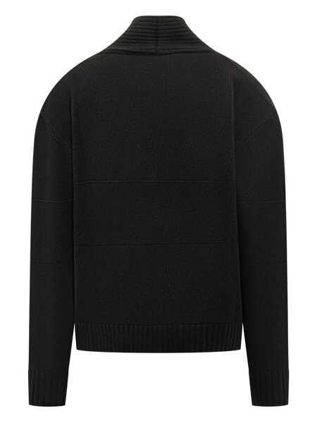 Cardigane GCDS Gcds Gcds Logo Knitted Cardigan Black Barbati (BM 19343289) 2
