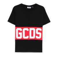 Tricouri Gcds Black T-Shirt With Red Gcds Logo Headband Barbati