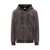 GCDS Gcds Gcds Vintage Effect Brown Hoodie Black