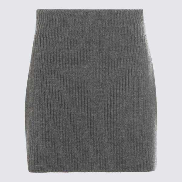 Fuste Givenchy Givenchy Grey Wool Skirt SLATE BLEND Femei (BM 19343580) 1