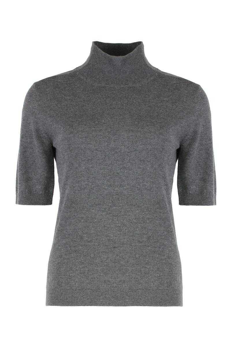 Pulovere Max Mara S Max Mara Dolcevita Cantone In Wool GREY Femei (BM 19343655) 1
