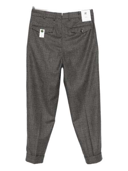 Pantaloni PT TORINO Pt Torino Gray Casual Trousers With Pleats GREY Barbati (BM 19343811) 2