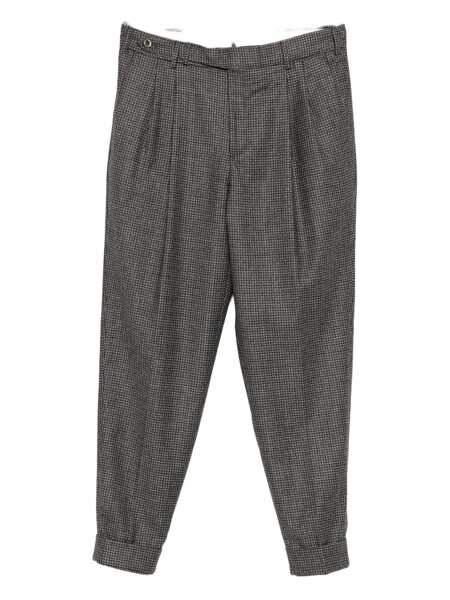 Pantaloni PT TORINO Pt Torino Gray Casual Trousers With Pleats GREY Barbati (BM 19343811) 1