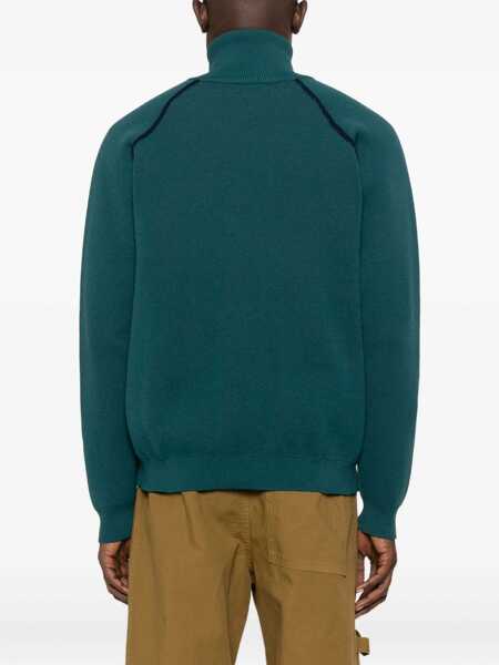 Pulovere 1989 STUDIO 1989 Studio Full Zip Raglan Sweater Clothing DARK GREEN Barbati (BM 19344237) 4