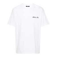 Topuri Balmain Balmain " Signature" Embroidered T Shirt Regular Fit Clothing
