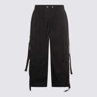 Pantaloni casual Dolce & Gabbana Black Cotton Pants Femei