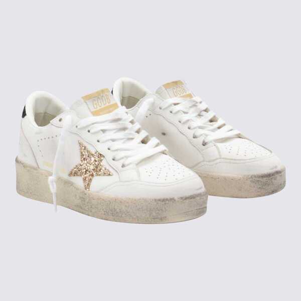 Sneakers Golden Goose Golden Goose White Leather Ballstar 2 Sneakers WHITE/GOLD/BLACK Femei (BM 19344828) 2