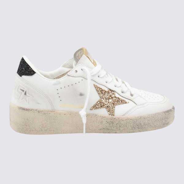 Sneakers Golden Goose Golden Goose White Leather Ballstar 2 Sneakers WHITE/GOLD/BLACK Femei (BM 19344828) 1