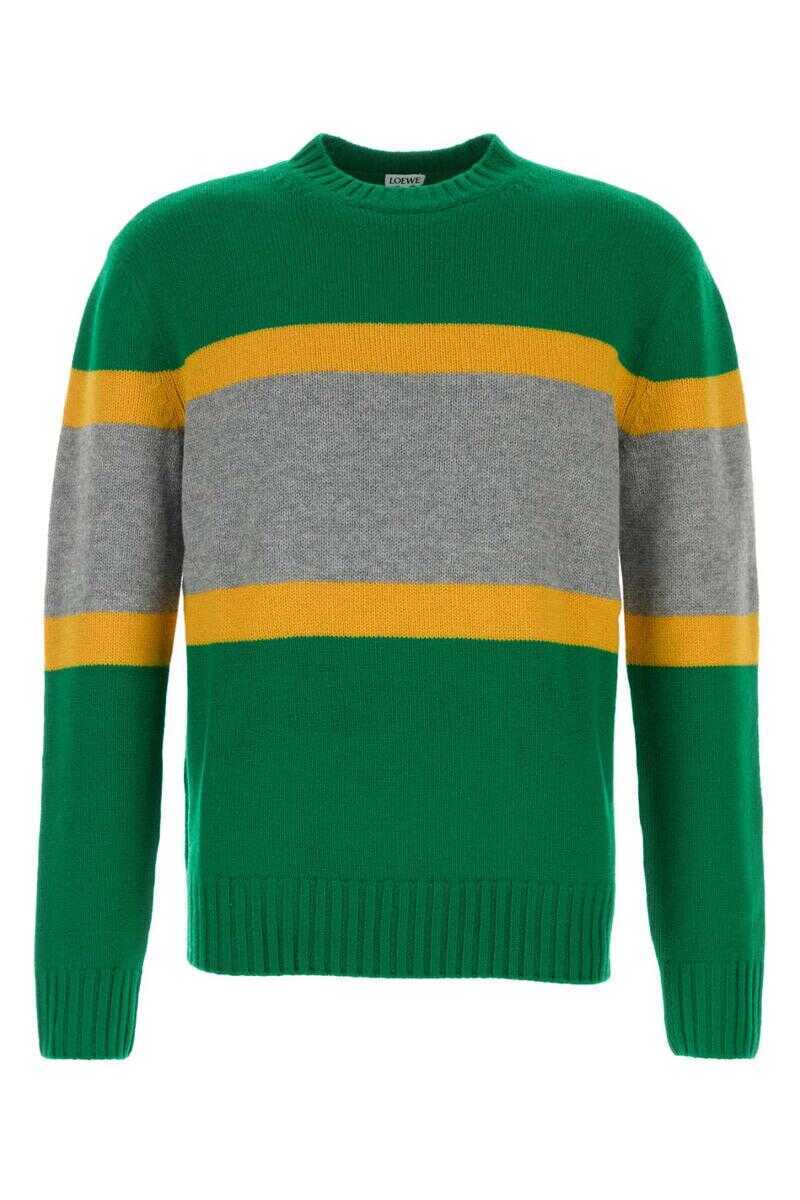 Pulovere Loewe Loewe Sweatshirts GREENGREY Barbati (BM 19344846) 1