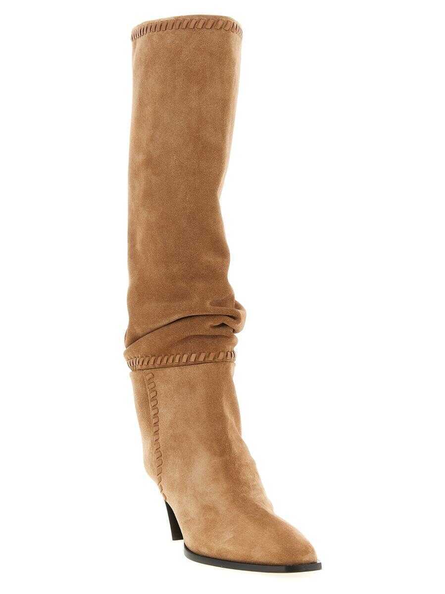 Bocanci Jimmy Choo Jimmy Choo Hart Boots Beige Femei (BM 19344861) 2