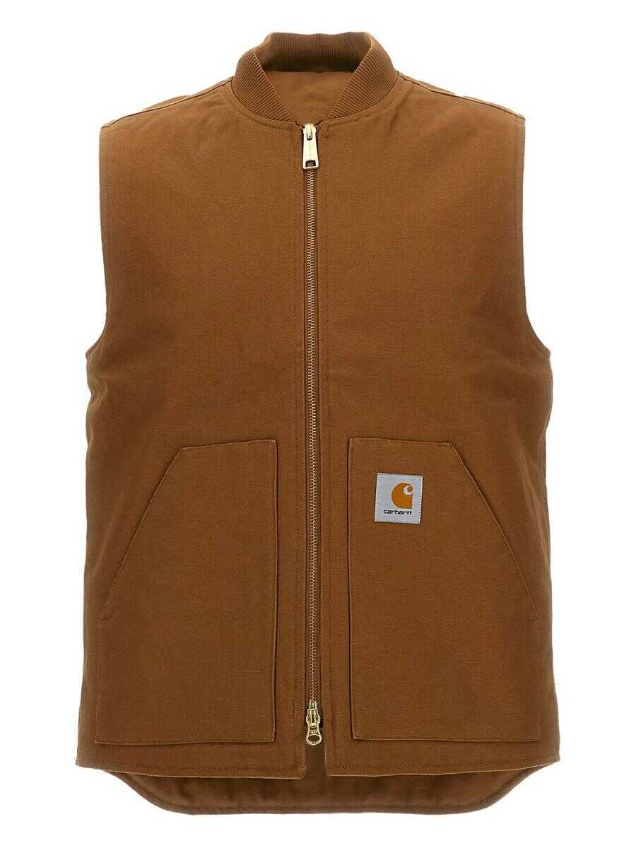 Geci Carhartt Carhartt Wip Classic Vest Clothing HZ01 HAMILTON BROWN Femei (BM 19344999) 1
