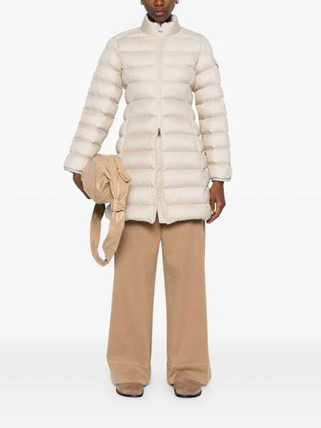 Geci de iarna Moncler Moncler Igesse Quilted Midi Down Jacket Beige Femei (BM 19345335) 2