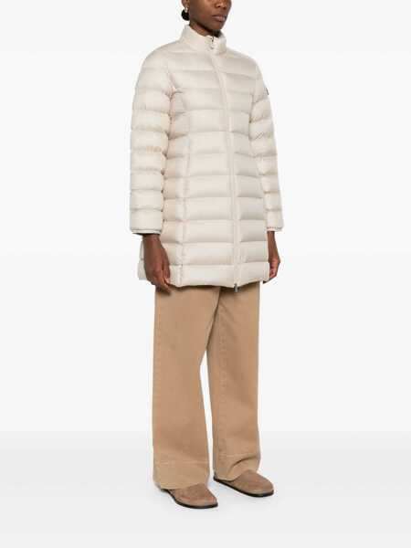 Geci de iarna Moncler Moncler Igesse Quilted Midi Down Jacket Beige Femei (BM 19345335) 3