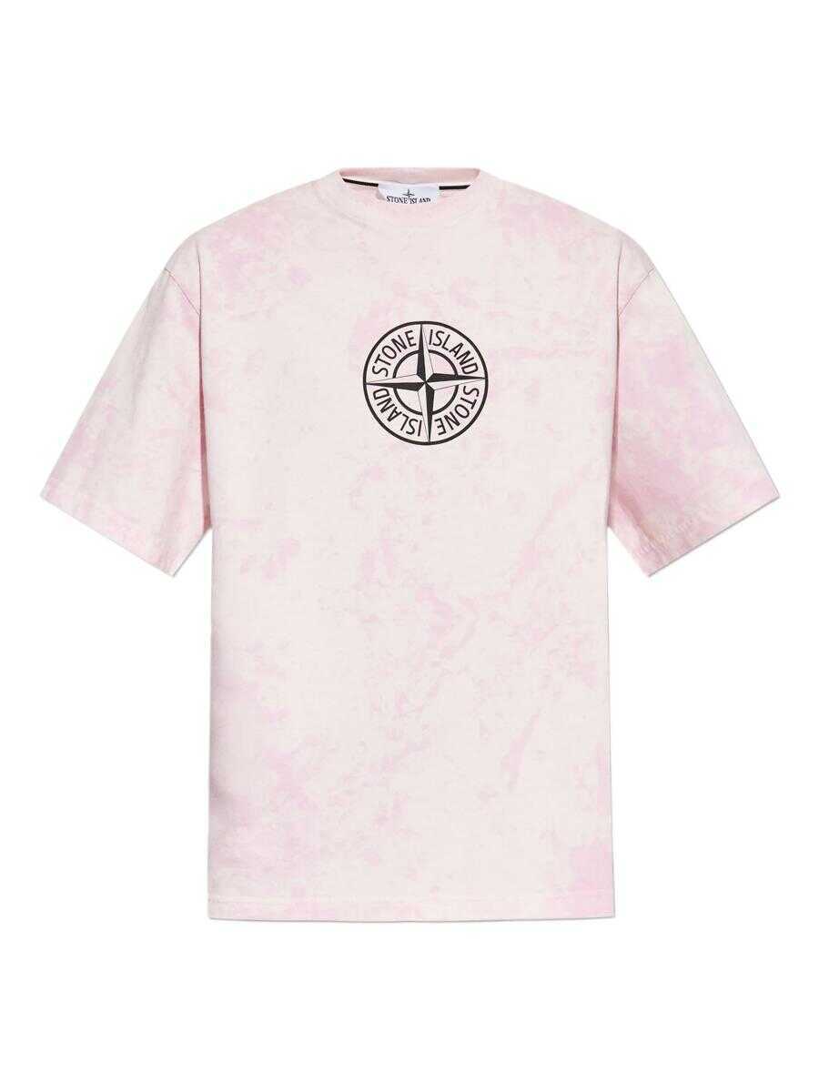 Tricouri Stone Island Stone Island T-Shirt Clothing V0080 PINK Barbati (BM 19345500) 1